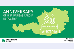 BNP Paribas Cardif in Österreich feiert 20. Geburtstag